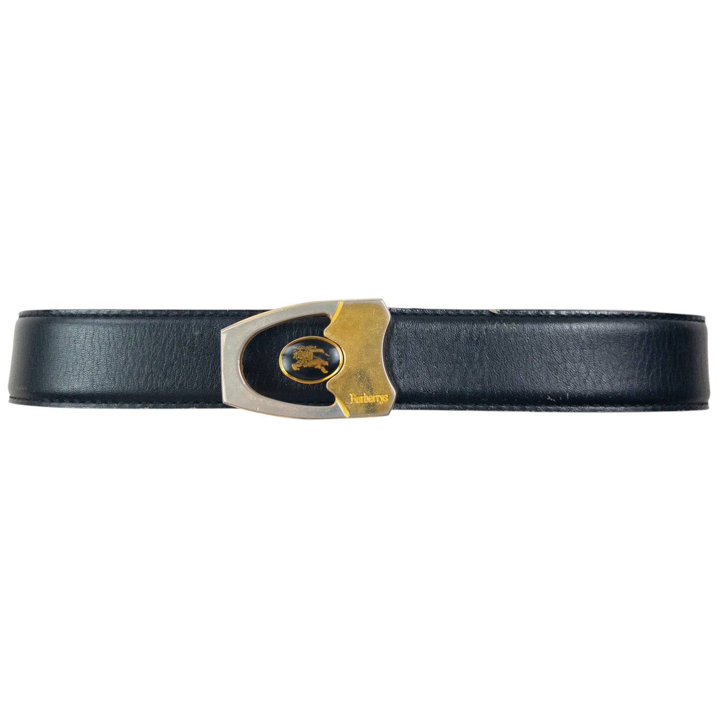 Vintage Burberry Leather Belt Size W30