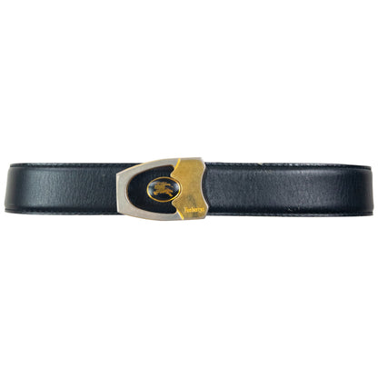 Vintage Burberry Leather Belt Size W30