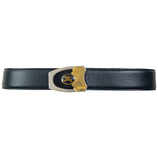 Vintage Burberry Leather Belt Size W30