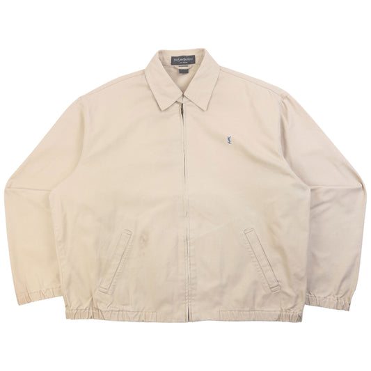 Vintage 90s YSL Yves Saint Laurent Harrington Jacket Size XL