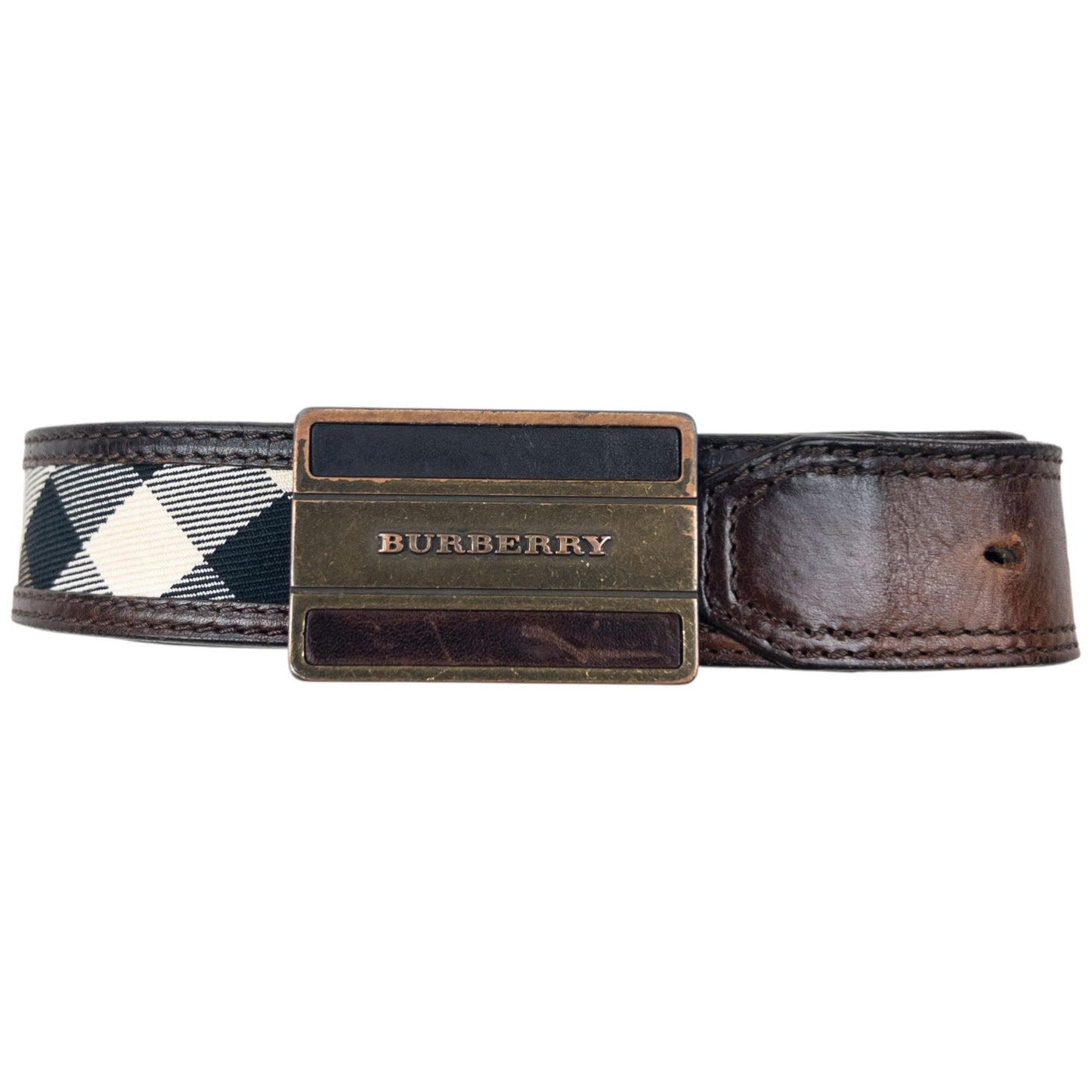 Vintage 2000s Burberry Nova Check Belt Size W34