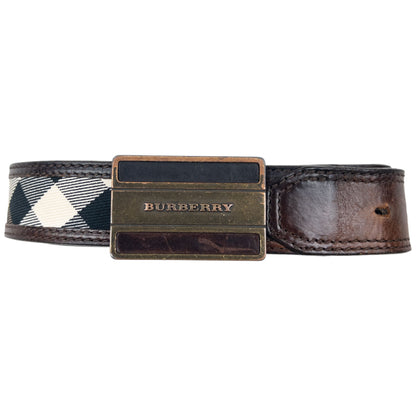 Vintage 2000s Burberry Nova Check Belt Size W34