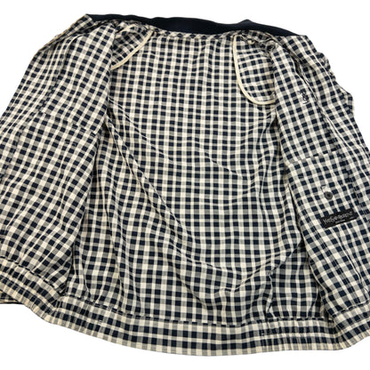 Vintage 90s YSL Yves Saint Laurent Checkered Harrington Jacket Size M
