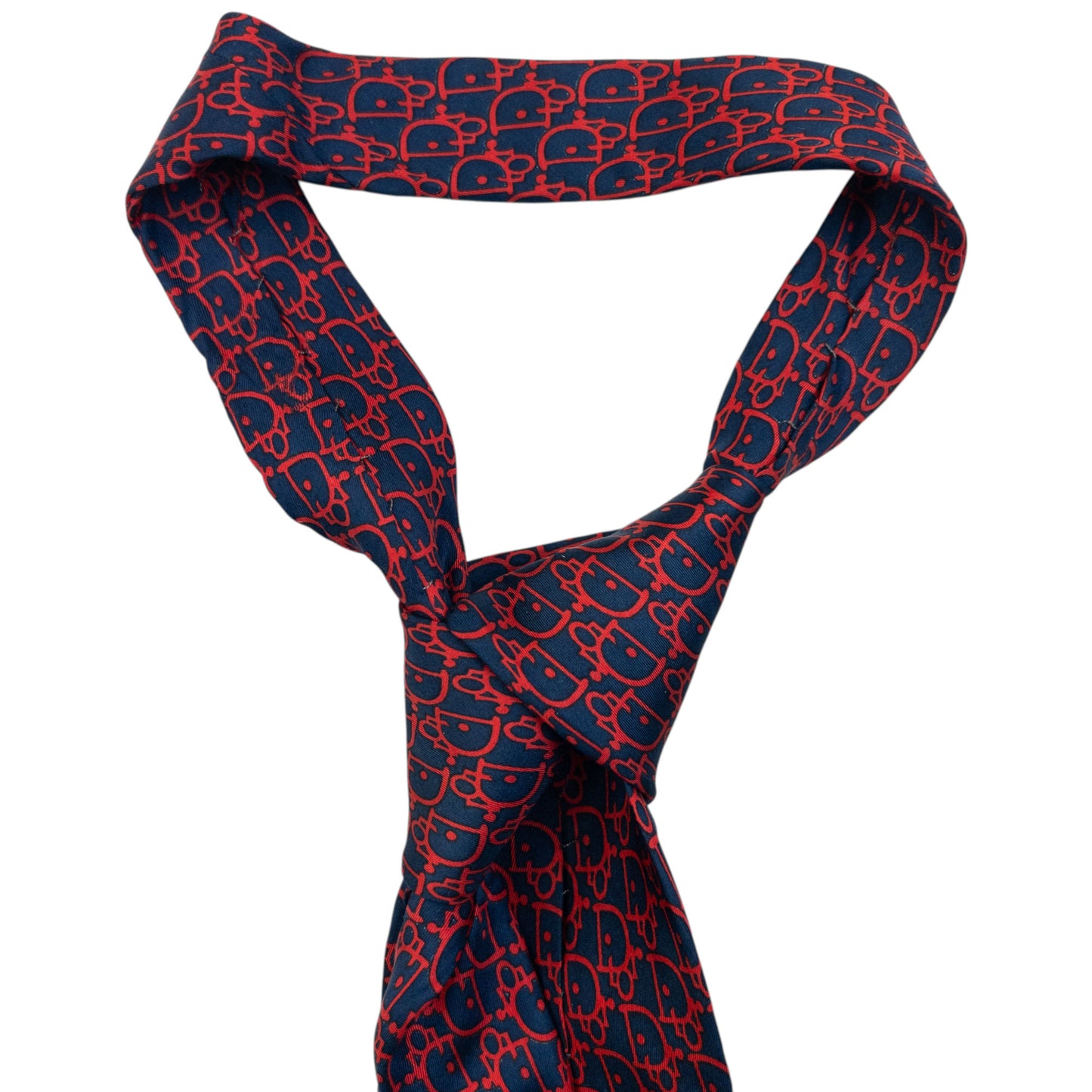 Vintage 90s Dior Monogram Silk Tie