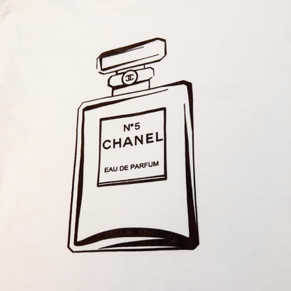 Vintage Chanel Uniform No 5 Bottle T Shirt Womens Size XS