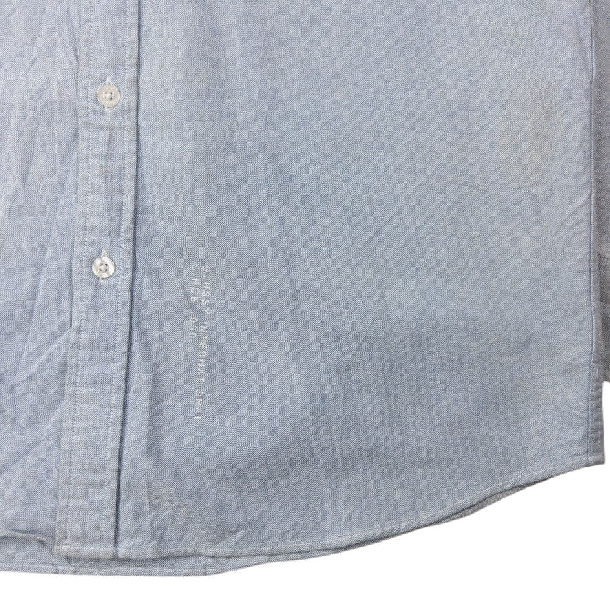 Vintage Stussy Long Sleeve Button Up Shirt Size L