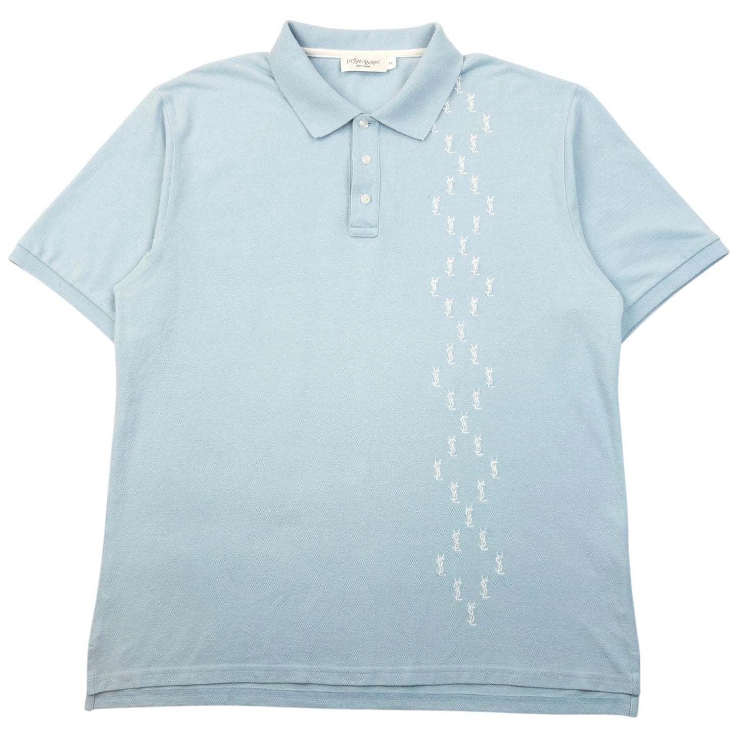 Vintage 2000s YSL Yves Saint Laurent Embroidered Polo Shirt Size XL