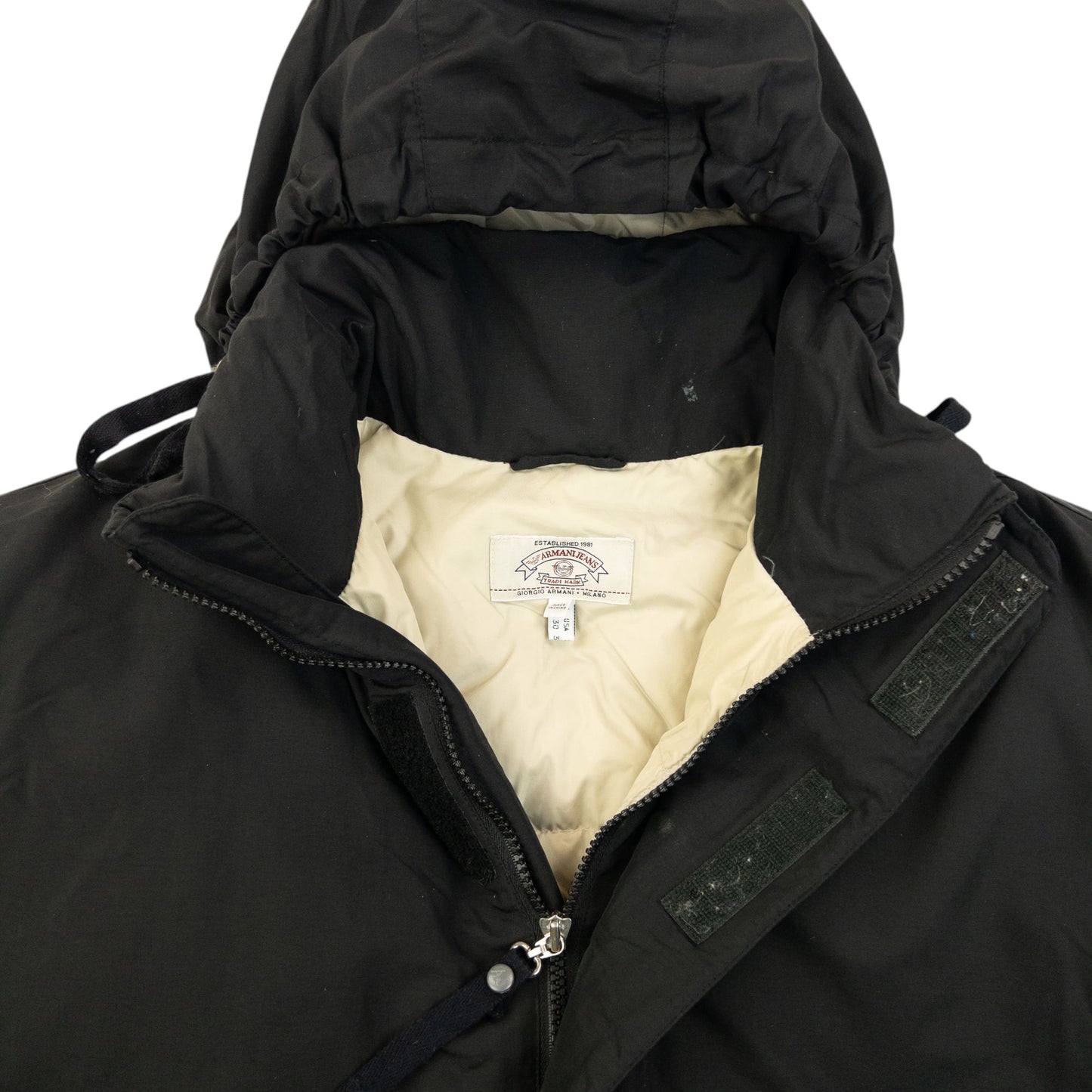 Vintage 90s Armani Jeans Padded Jacket Size XL