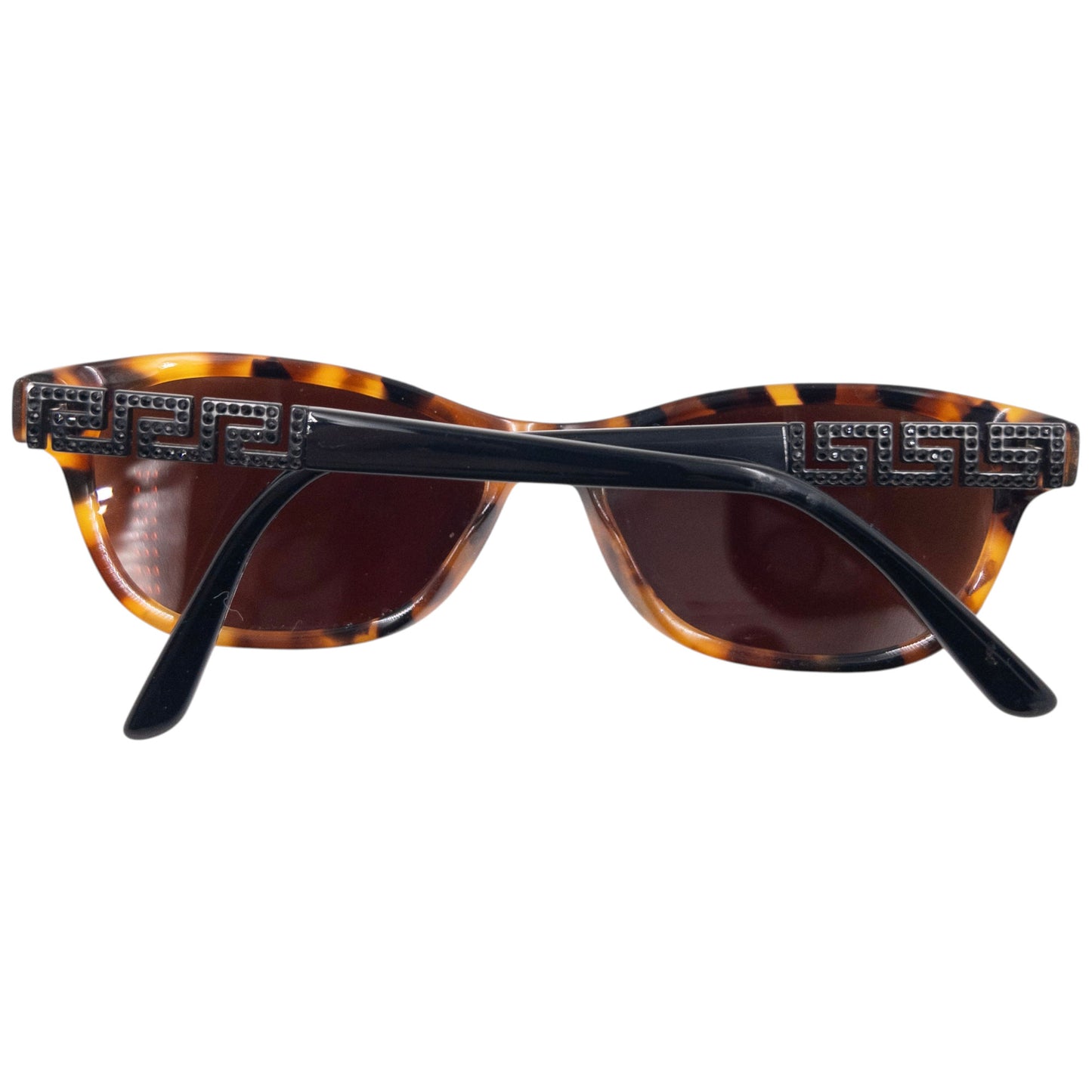 Vintage 2000s Fendi Tortoise Shell Diamanté Sunglasses
