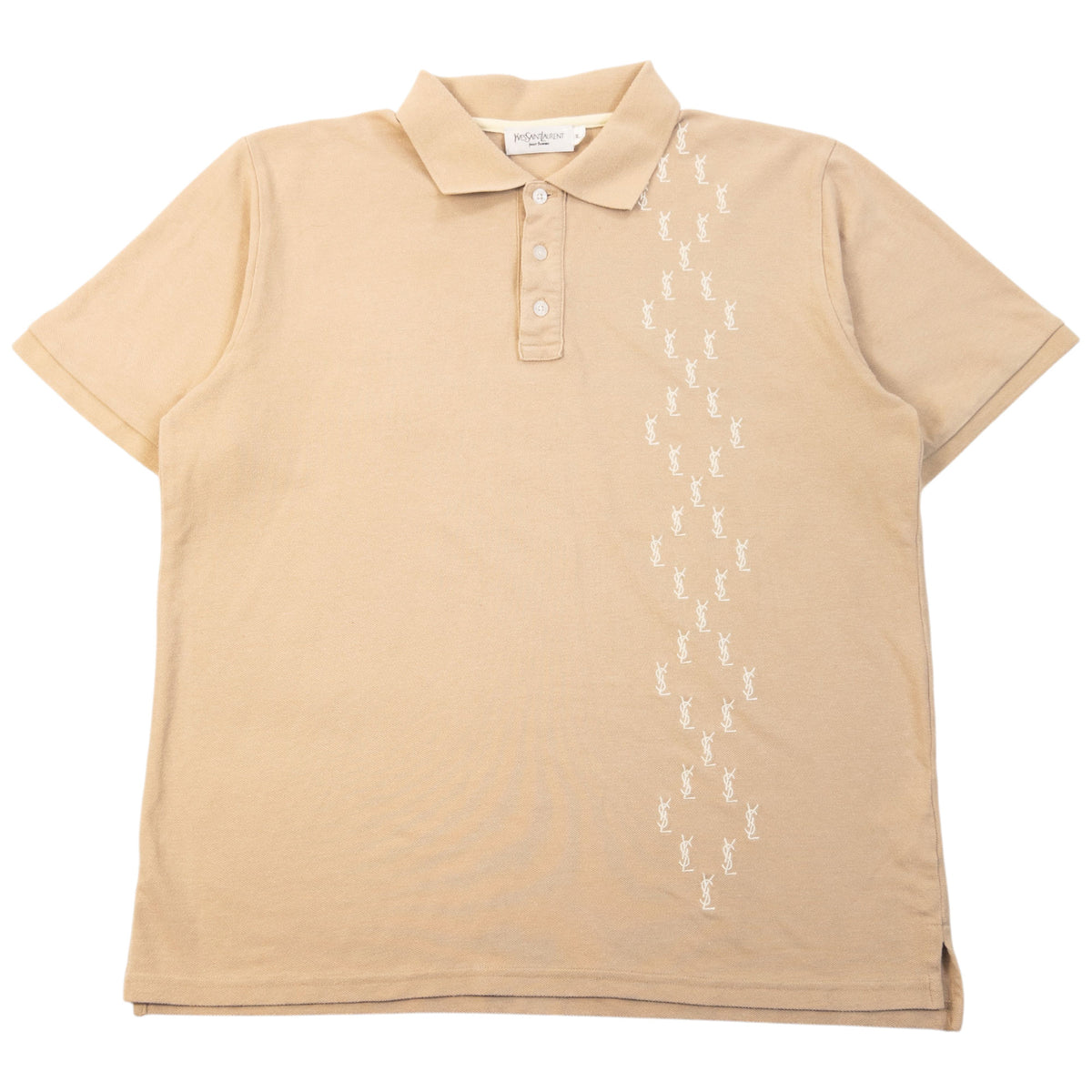 Vintage 2000s YSL Yves Saint Laurent Embroidered Polo Shirt Size M