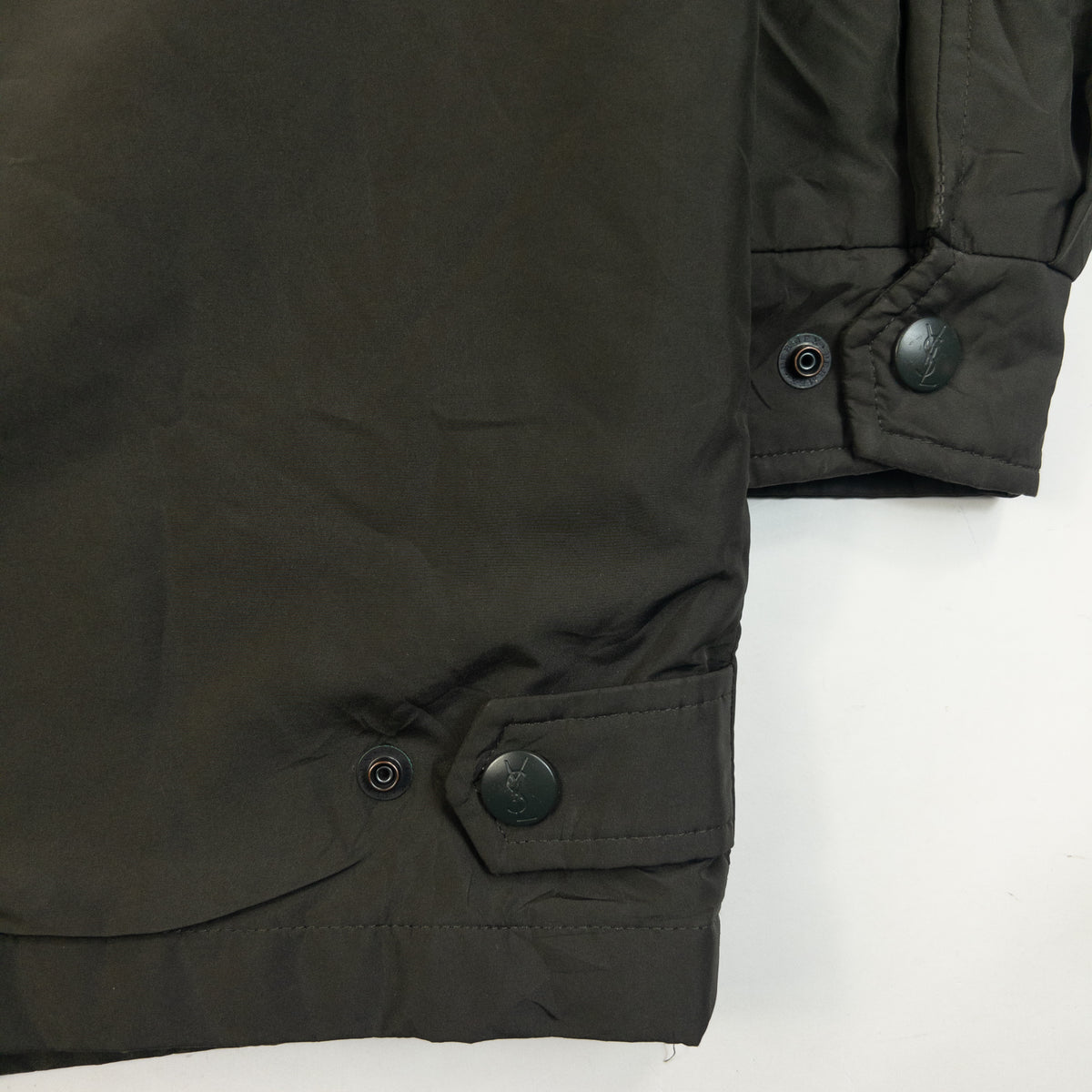 Vintage 90s YSL Yves Saint Laurent Padded Zip Up Jacket Size M