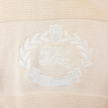 Vintage 90s Burberry Embroidered Knit Jumper Size M