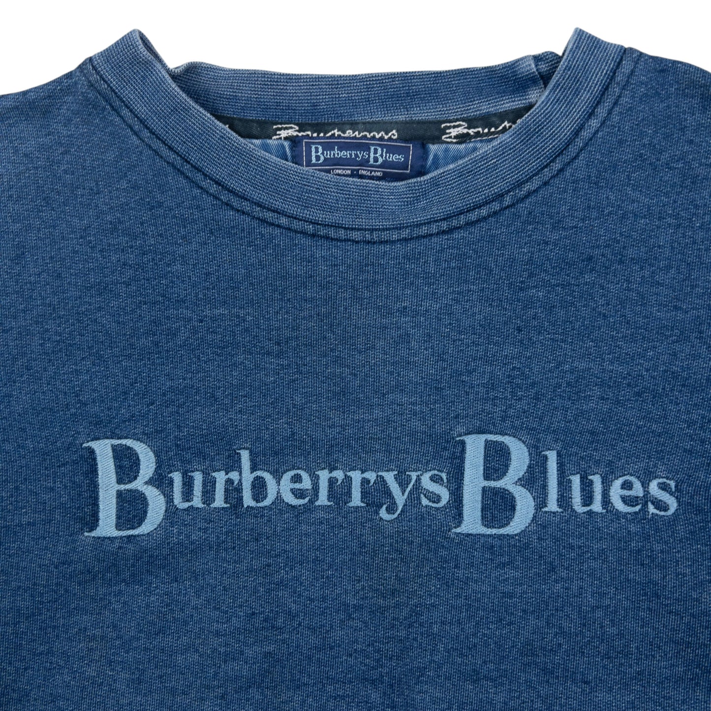 Vintage Burberry Blues Embroidered Sweatshirt Size L