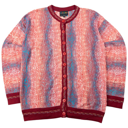 Vintage Coogi Mix Pattern Cardigan Size S
