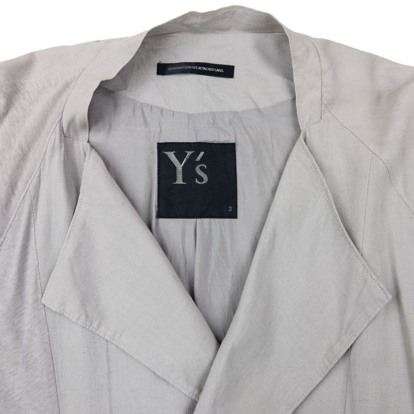 Vintage 2000s Yohji Yamamoto Lightweight Trench Jacket Size XL
