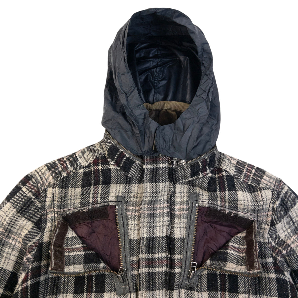 Vintage 2000s Marithe + Francois Girbaud Checkered Wool Jacket Size XS