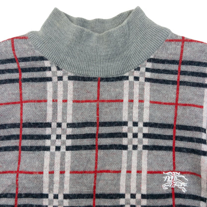 Vintage 90s Burberry Nova Check Jumper Womens Size M