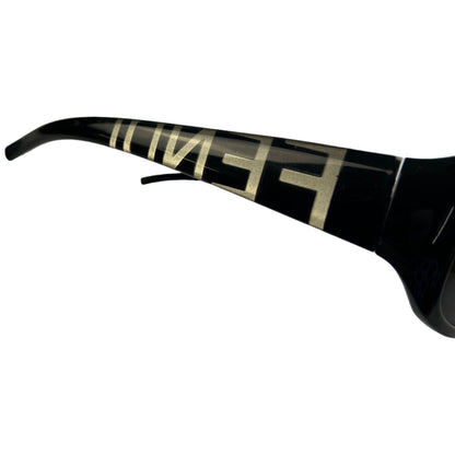 Vintage Fendi Black Monogram Sunglasses