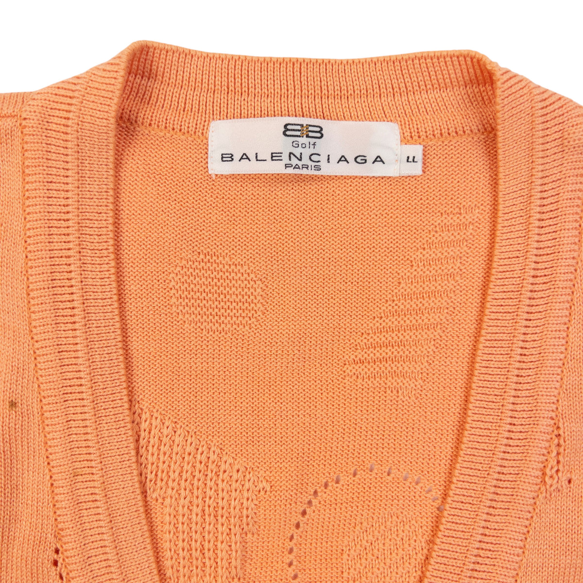 Vintage 90s Balenciaga Golf Button Up Sweater Vest Womens Size M