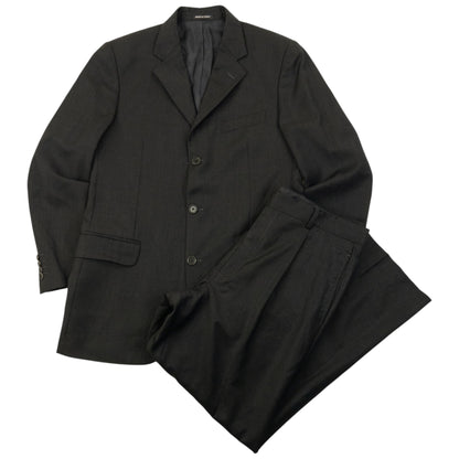 Vintage 90s YSL Yves Saint Laurent Jacket & Trousers Wool Suit Set Size XL