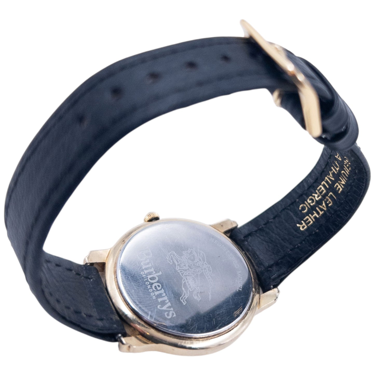 Vintage 90s Burberry Leather Watch