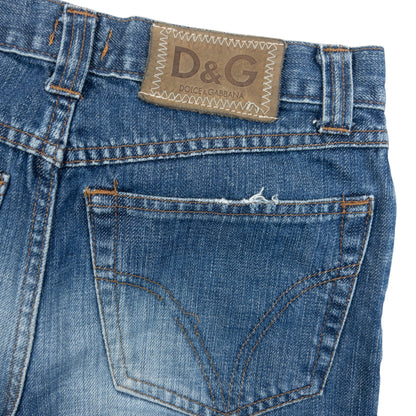 Vintage 2000s Dolce & Gabbana Distressed Denim Jeans Womens Size W26