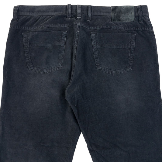 Vintage 2000s Gucci Corduroy Trousers in black
