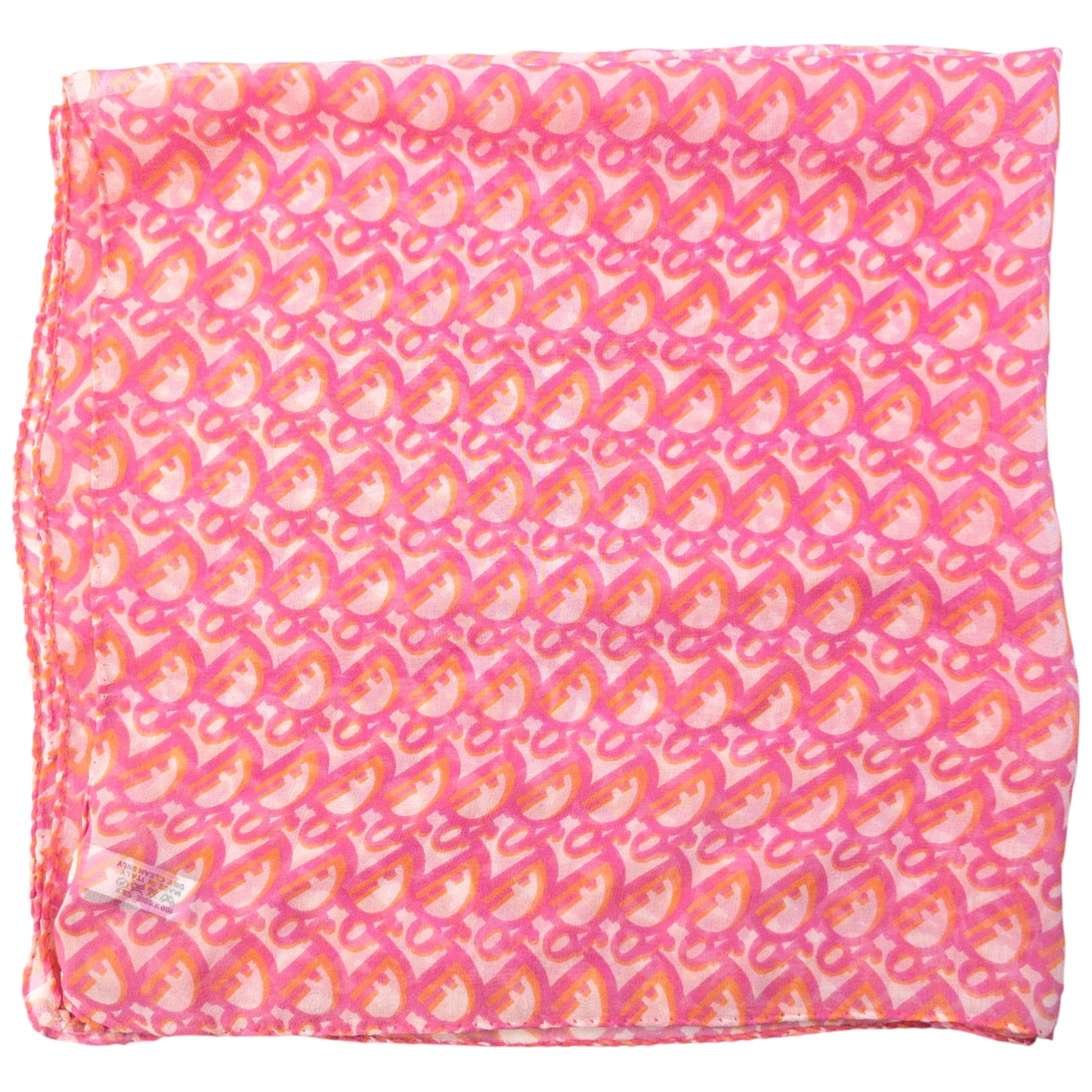 Vintage 2000s Dior Monogram Sheer Silk Scarf