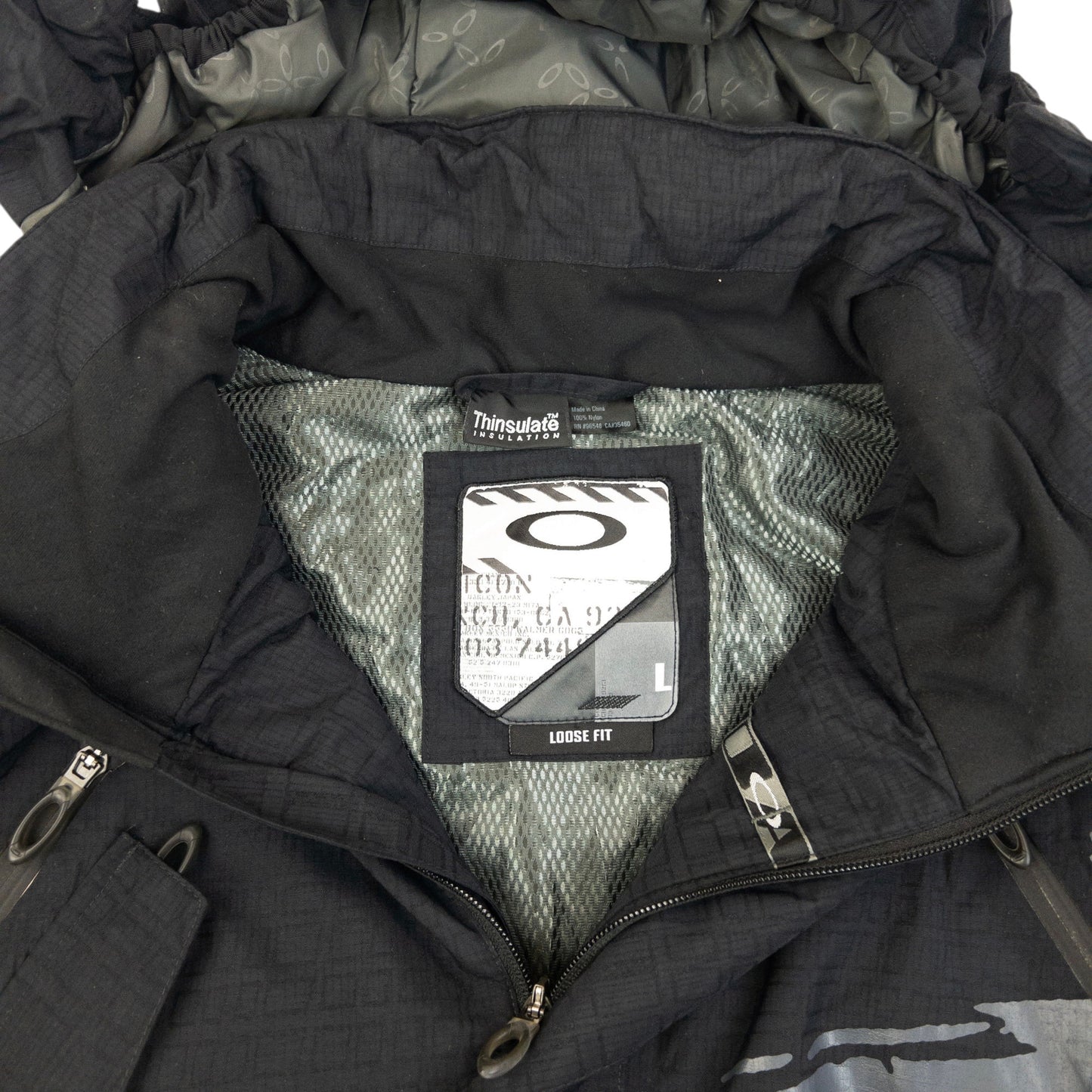 Vintage 2000s Oakley Zip Up Snowboarding Jacket Size XL
