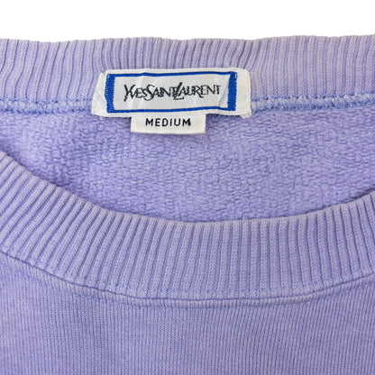 Vintage 80s YSL Yves Saint Laurent Embroidered Sweatshirt Size L