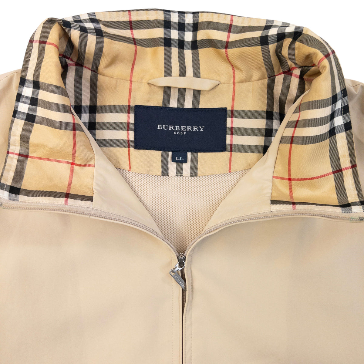 Vintage 2000s Burberry Golf Zip Up Jacket Size M