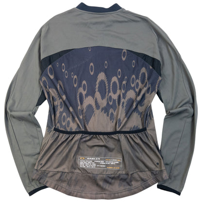 Vintage 90s Oakley Zip Up Athletic Jacket in grey, mesh panels