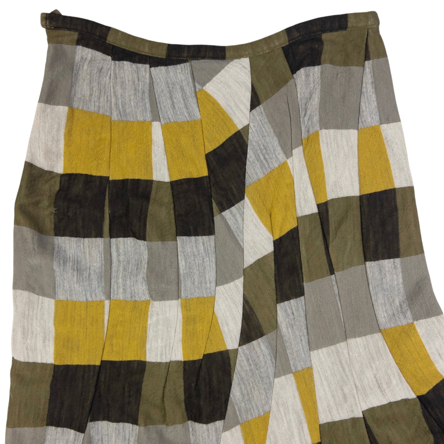 Vintage Yohji Yamamoto Asymmetric Checkered Skirt Womens Size W28