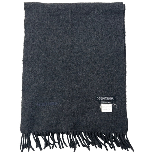 Vintage 80s Giorgio Armani Wool Tassel Scarf