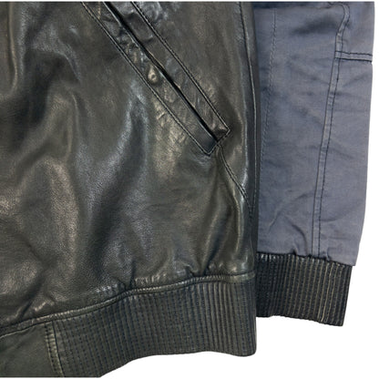 Vintage 2000s  Hugo Boss Zip Up Leather Jacket Size S