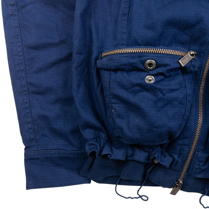 Vintage Armani Exchange Ruched Cargo Jacket Womens Size S