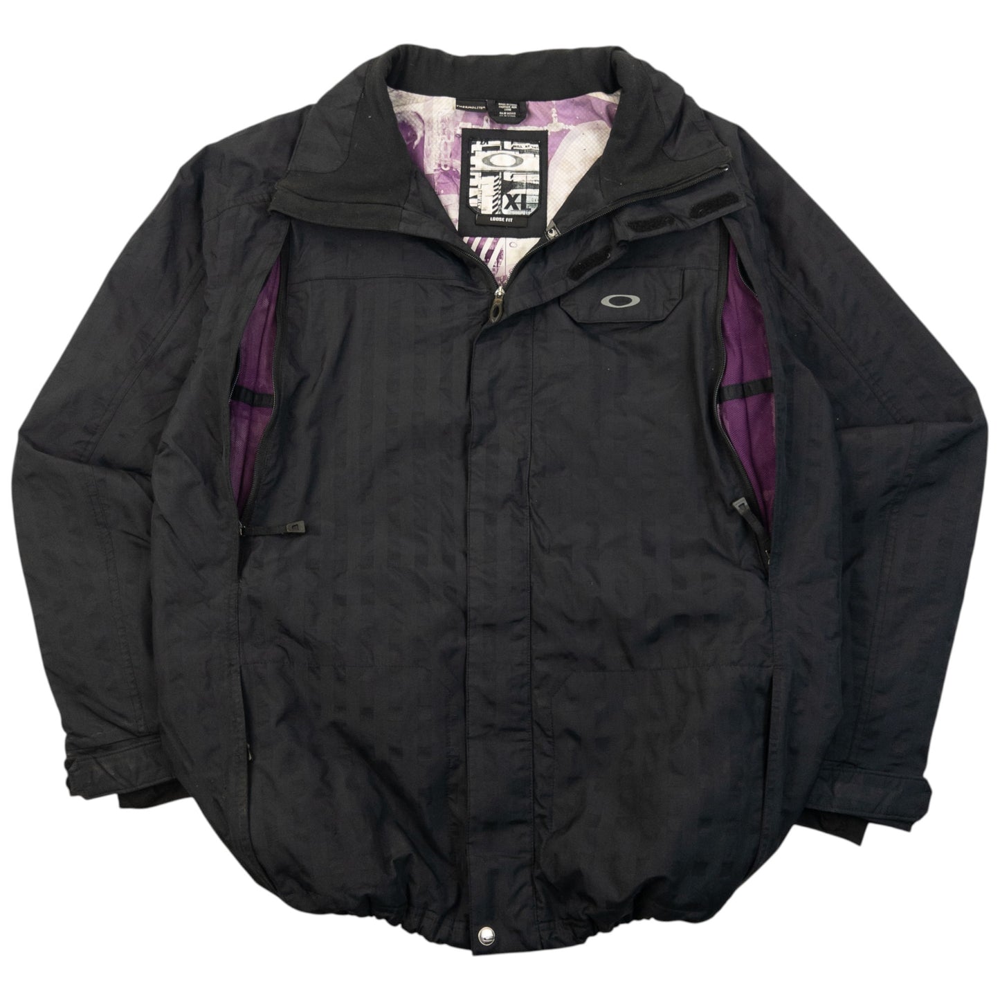 Vintage 2000s Oakley Zip Up Snowboarding Jacket Size XL