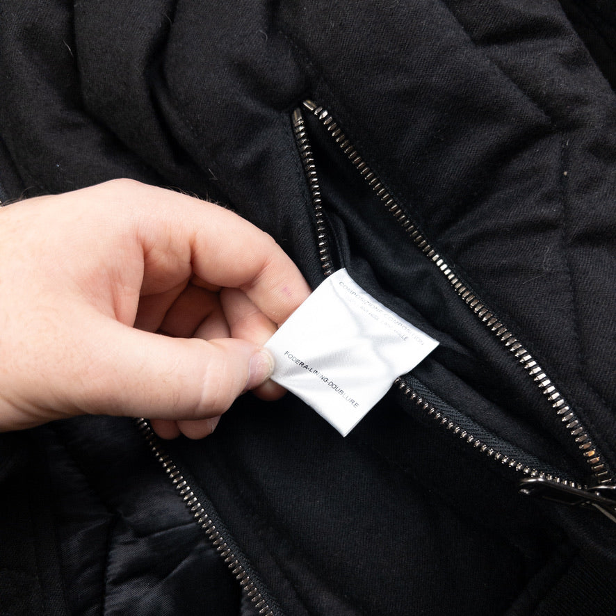 Vintage YSL Yves Saint Laurent Quilted Wool Jacket Size M