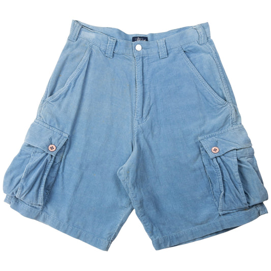 Vintage Stussy Corduroy Cargo Shorts Size W30