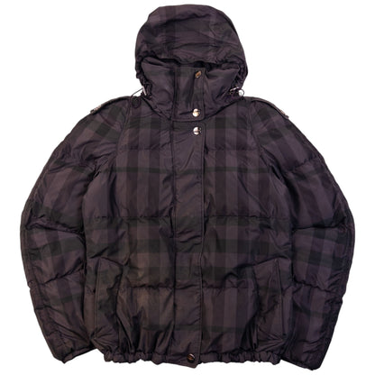 Vintage Burberry Nova Check Puffer Jacket Womens Size S