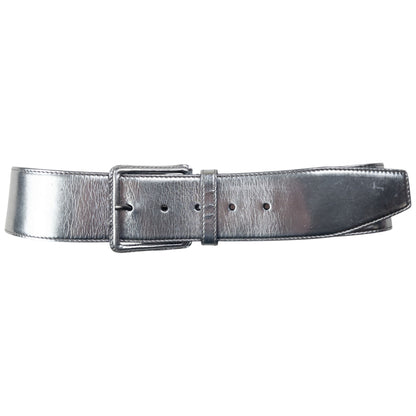 Vintage 2000s Miu Miu Metallic Leather Belt Size W26