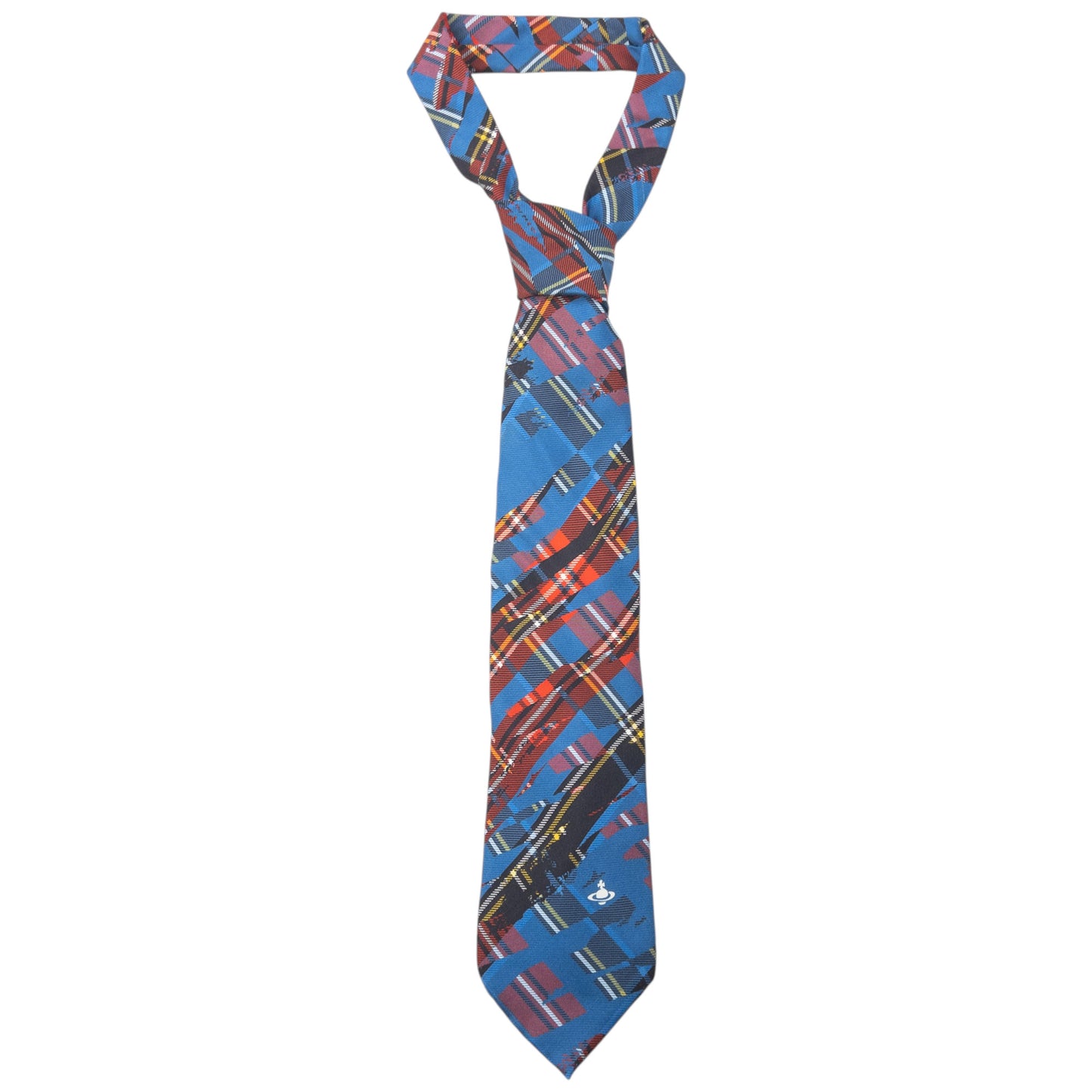 Vintage 2000s Vivienne Westwood Tartan Silk Tie