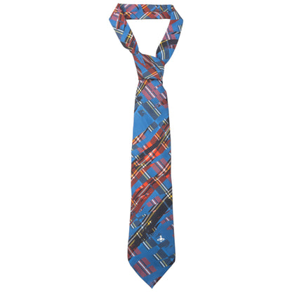 Vintage 2000s Vivienne Westwood Tartan Silk Tie