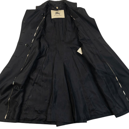 Vintage 2000s Burberry Belt Waist Lace-Up Trench Jacket Womens Size XS