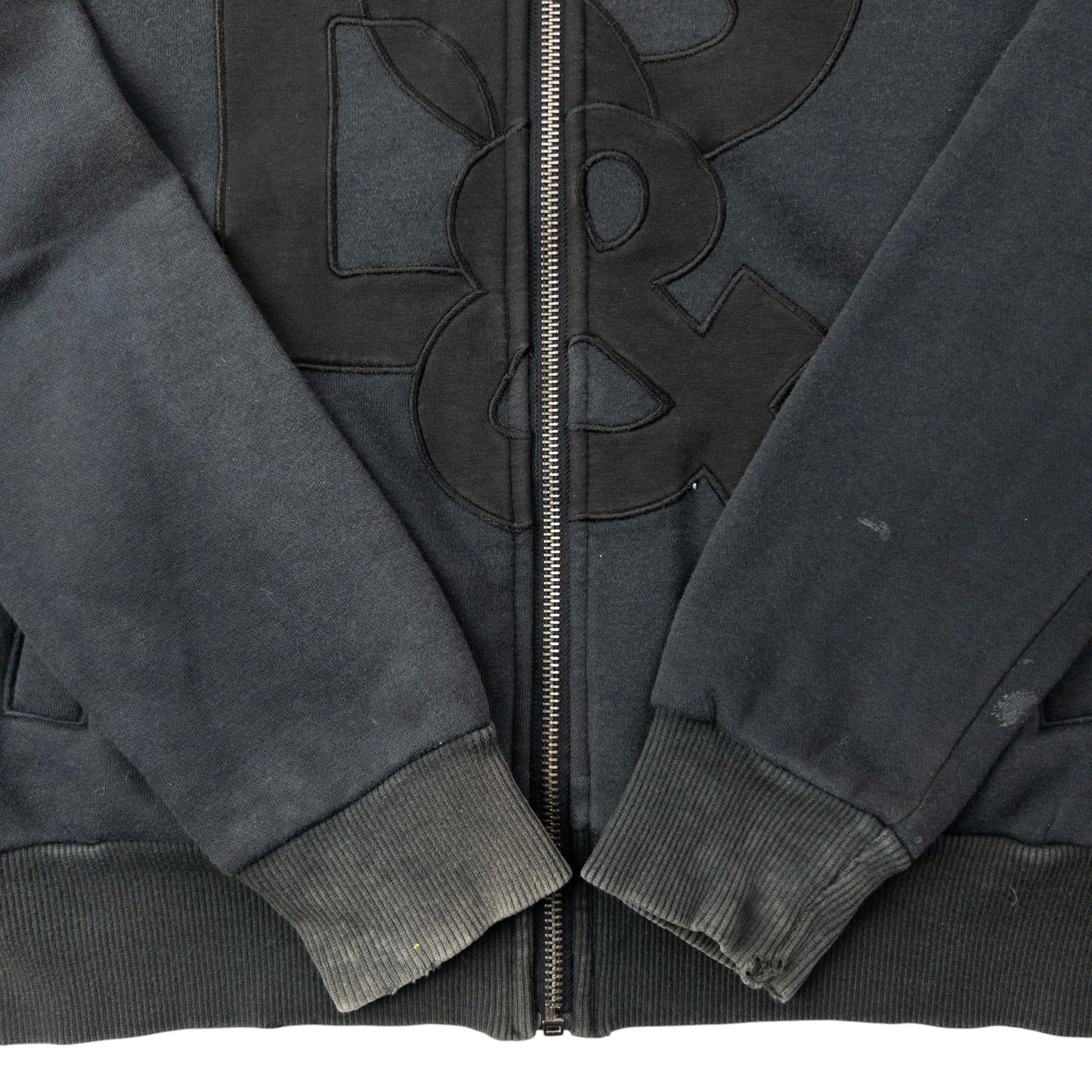 Vintage Dolce & Gabbana Applique Zip Up Hoodie Womens Size S