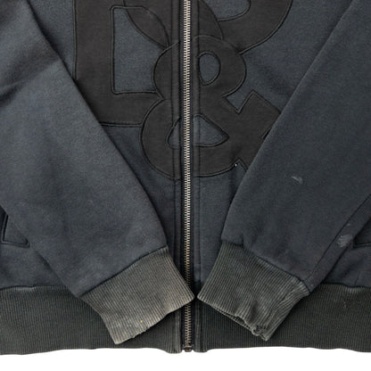 Vintage Dolce & Gabbana Applique Zip Up Hoodie Womens Size S