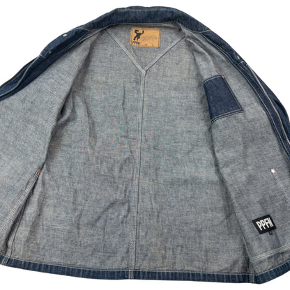 Vintage 2000s PPFM Zip Up Denim Jacket Size S