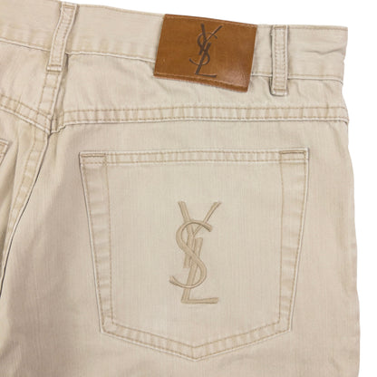 Vintage YSL Yves Saint Laurent Embroidered Trousers Size W31
