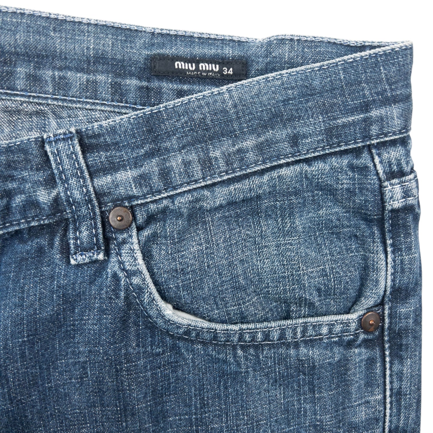 Vintage 2000s Miu Miu Denim Jeans Size W33