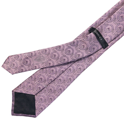 Vintage 2000s Gucci Monogram Anchor Silk Tie
